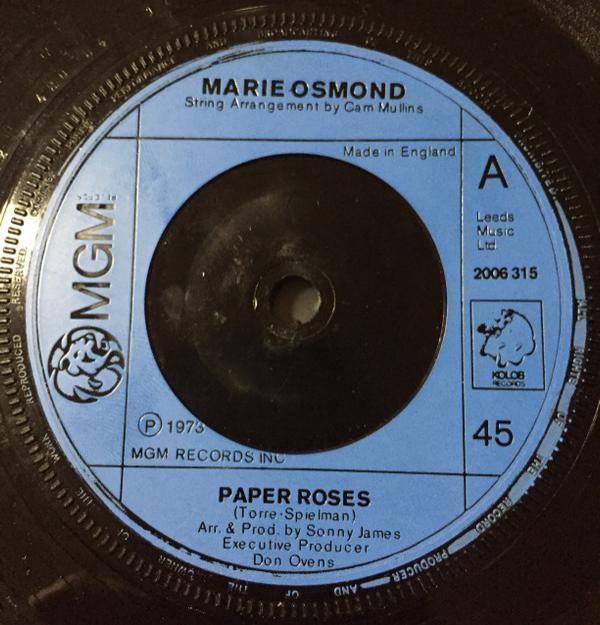Marie Osmond - Paper Roses