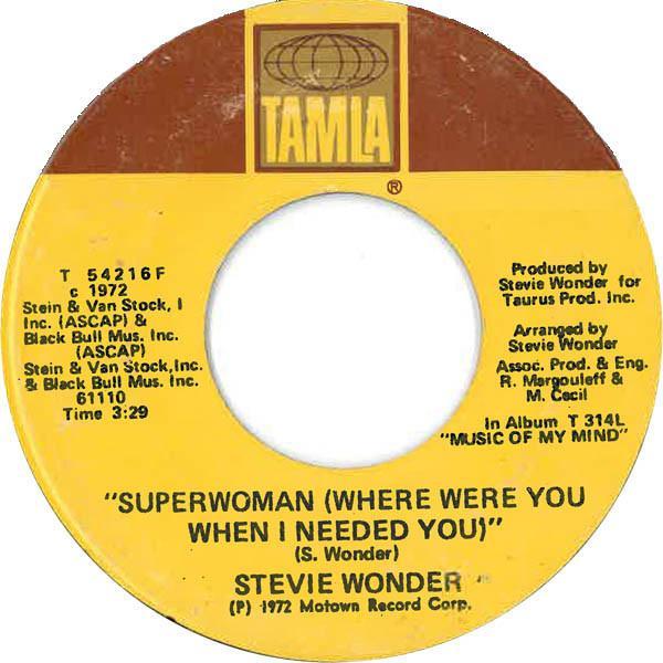 Stevie Wonder - Superwoman (Where Were You When I Needed You)