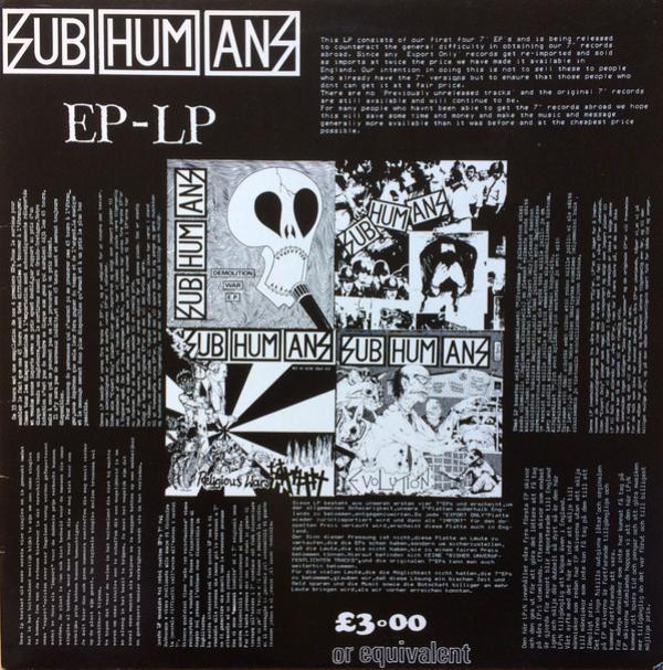 Subhumans - EP-LP