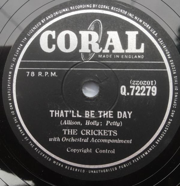The Crickets  - That'll Be The Day / I'm Lookin' For Someone To Love