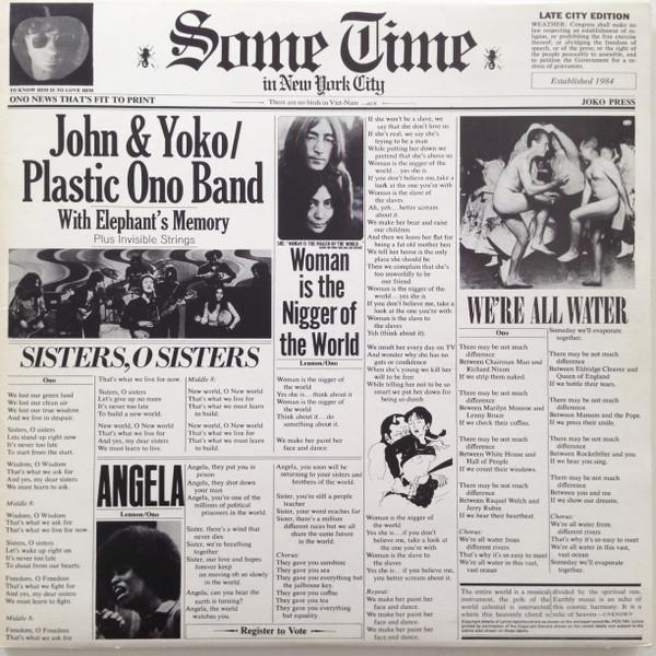 The Plastic Ono Band, Elephants Memory, John Lennon & Yoko Ono, Invisible Strings - Some Time In New York City